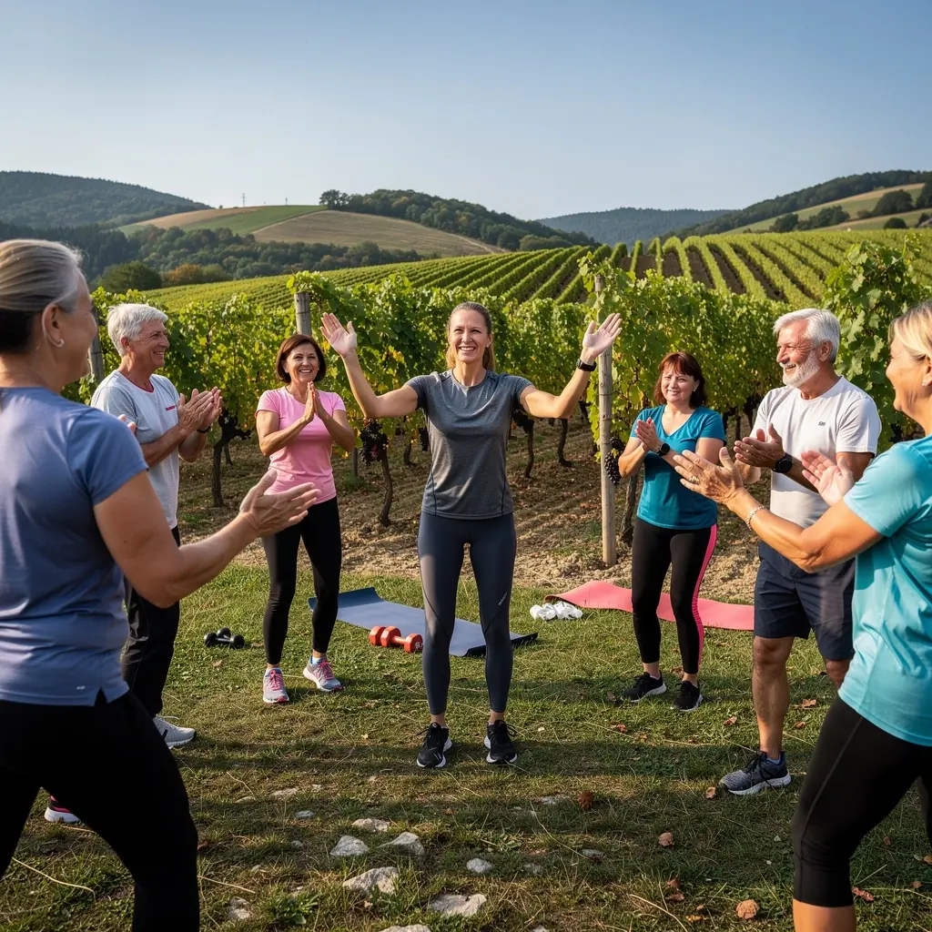 Skupinový tréning pre osoby nad 40 rokov zameraný na kardiovaskulárnu kondíciu.